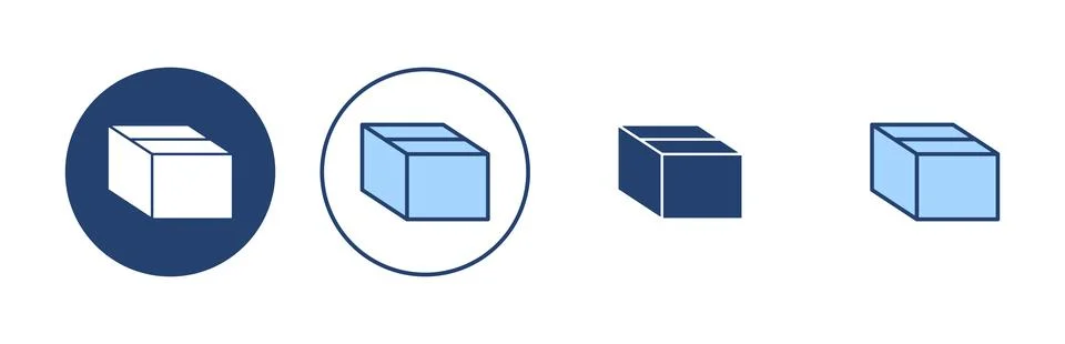 Box icon vector. box sign and symbol, parcel, package 스톡 일러스트
