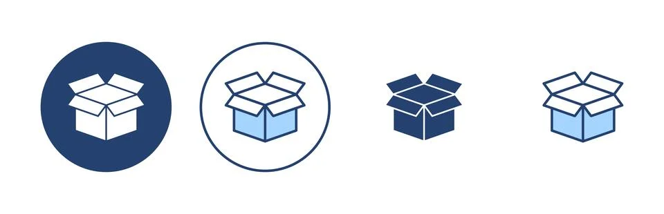 Box icon vector. box sign and symbol, parcel, package 스톡 일러스트