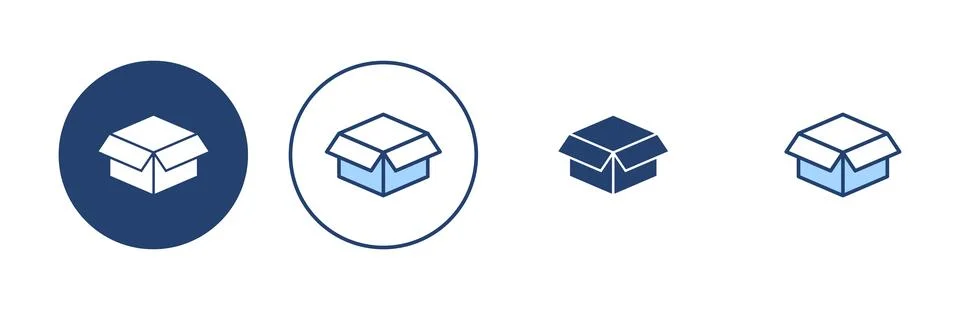 Box icon vector. box sign and symbol, parcel, package 스톡 일러스트