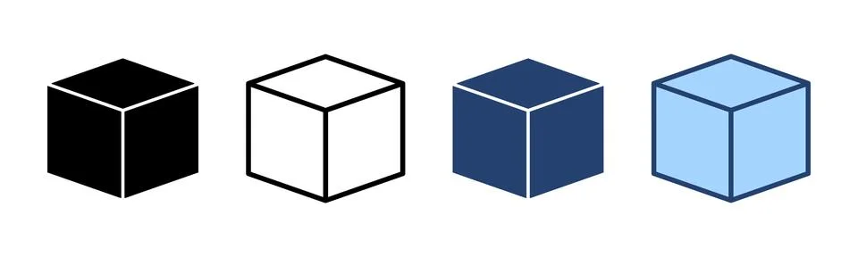 Box icon vector. box sign and symbol, parcel, package Illustrazione stock