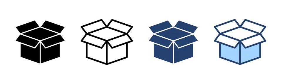 Box icon vector. box sign and symbol, parcel, package Stock Illustration