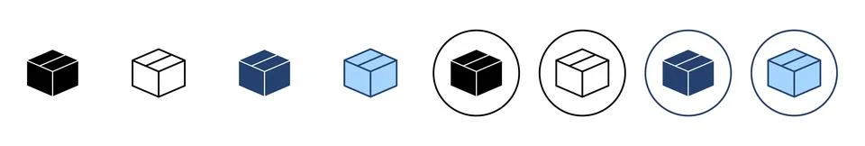 Box icon vector. box sign and symbol, parcel, package イラスト素材