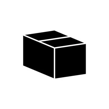 Box icon vector. box sign and symbol, parcel, package Illustrazione stock