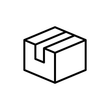 Box icon vector. box sign and symbol, parcel, package Stock Illustration