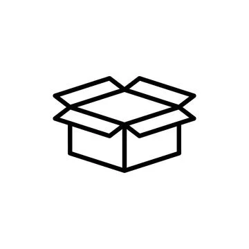 Box icon vector. box sign and symbol, parcel, package Stock Illustration