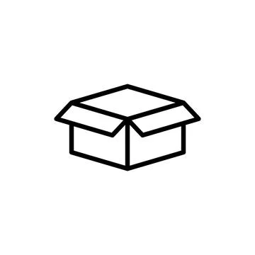 Box icon vector. box sign and symbol, parcel, package Stock Illustration