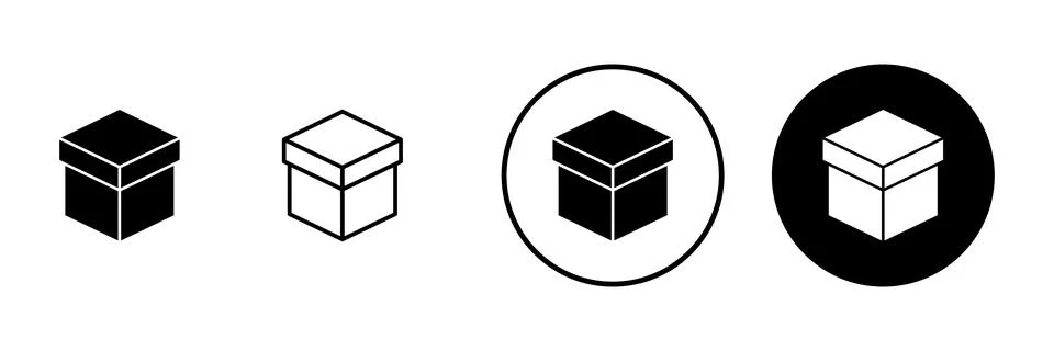 Box icon vector. box sign and symbol, parcel, package イラスト素材
