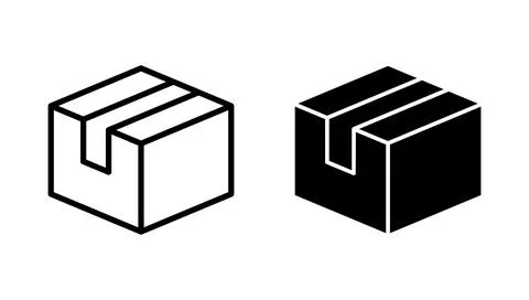 Box icon vector. box sign and symbol, parcel, package イラスト素材