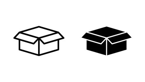Box icon vector. box sign and symbol, parcel, package 库存插图