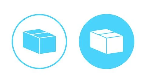 Box icon vector. box sign and symbol, parcel, package Stock Illustration