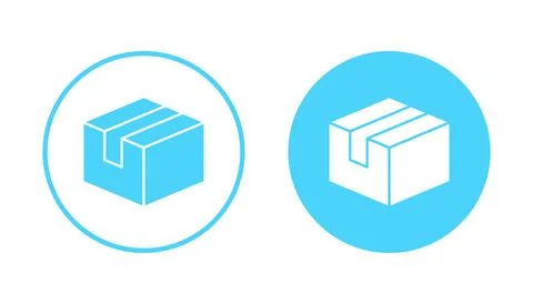 Box icon vector. box sign and symbol, parcel, package Stock Illustration