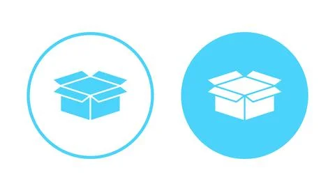 Box icon vector. box sign and symbol, parcel, package Stock Illustration