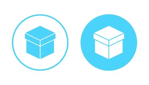Box icon vector. box sign and symbol, parcel, package Stock Illustration