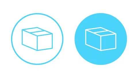 Box icon vector. box sign and symbol, parcel, package Stock Illustration