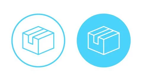 Box icon vector. box sign and symbol, parcel, package Illustrazione stock