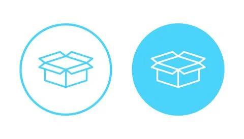 Box icon vector. box sign and symbol, parcel, package Stock Illustration