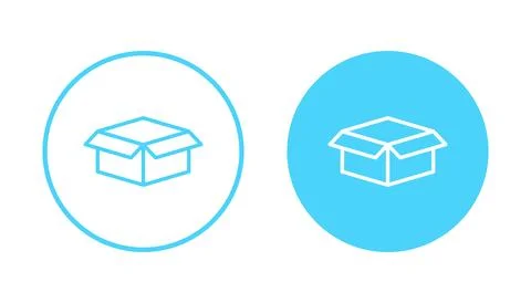 Box icon vector. box sign and symbol, parcel, package Stock Illustration