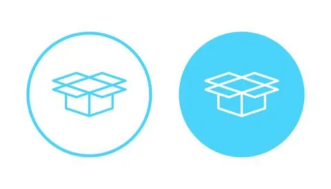 Box icon vector. box sign and symbol, parcel, package Stock Illustration