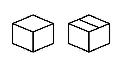 Box icon vector. box sign and symbol, parcel, package Illustrazione stock