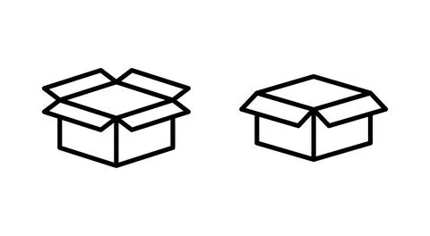 Box icon vector. box sign and symbol, parcel, package Stock Illustration