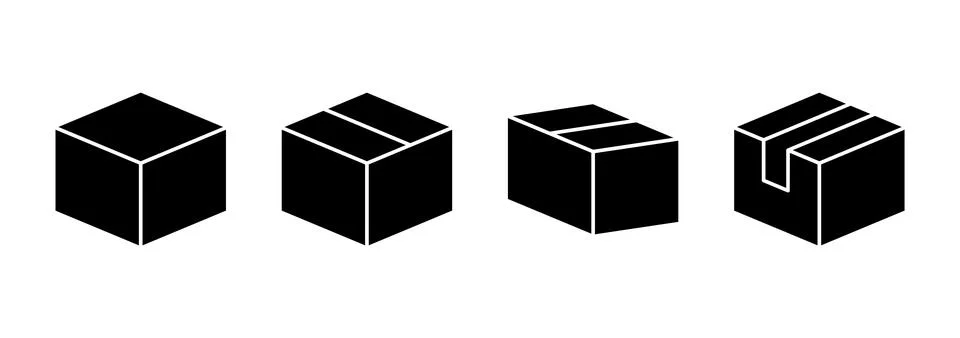 Box icon vector. box sign and symbol, parcel, package 스톡 일러스트