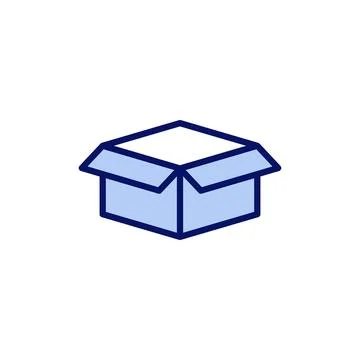 Box icon vector. box sign and symbol, parcel, package Illustrazione stock