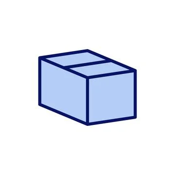 Box icon vector. box sign and symbol, parcel, package Illustrazione stock