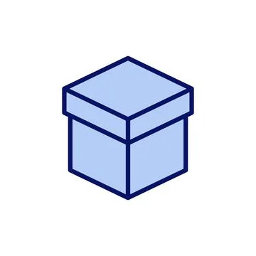 Box icon vector. box sign and symbol, parcel, package 库存插图