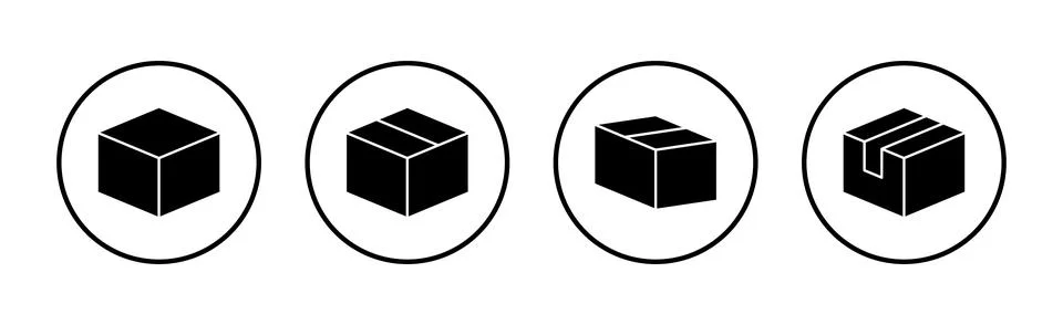 Box icon vector. box sign and symbol, parcel, package イラスト素材