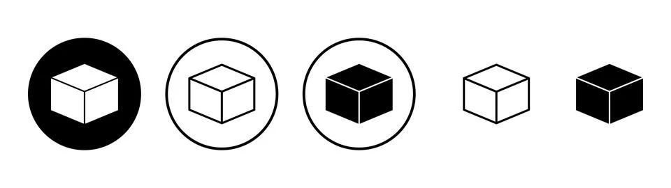 Box icon vector. box sign and symbol, parcel, package Stock Illustration