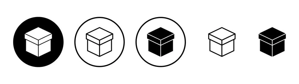 Box icon vector. box sign and symbol, parcel, package Stock Illustration