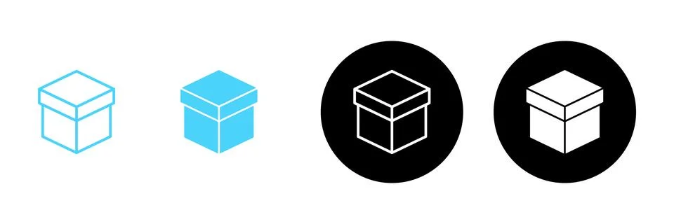 Box icon vector. box sign and symbol, parcel, package Stock-Illustration