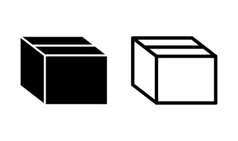 Box icon vector. Box sign. delivery package. parcel box. Illustrazione stock