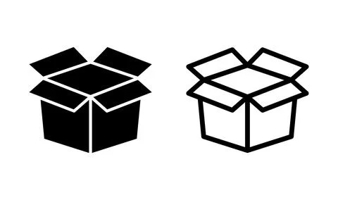 Box icon vector. Box sign. delivery package. parcel box. Stock Illustration