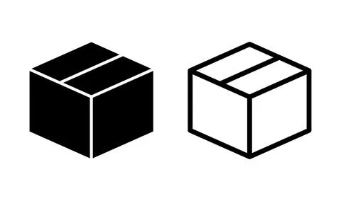 Box icon vector. Box sign. delivery package. parcel box. Stock Illustration