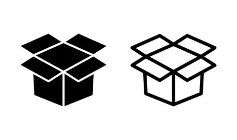 Box icon vector. Box sign. delivery package. parcel box. Illustrazione stock