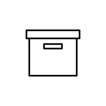 Box icon vector. box vector icon, package, parcel Illustrazione stock