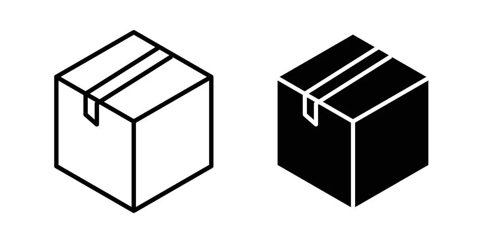 Box icon vector design illustrations Stock Illustration