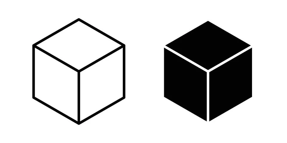 Box icon vector editable eps10 Stockillustratie