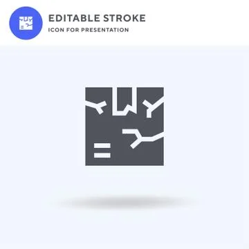 Box icon vector, filled flat sign, solid pictogram isolated on white, logo il 스톡 일러스트