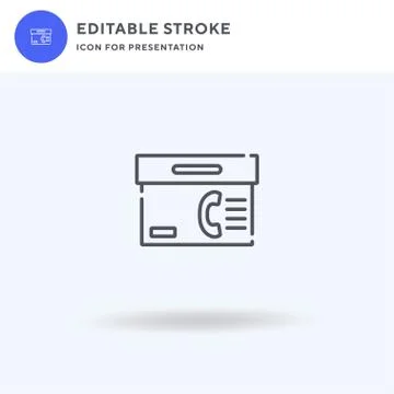 Box icon vector, filled flat sign, solid pictogram isolated on white, logo イラスト素材