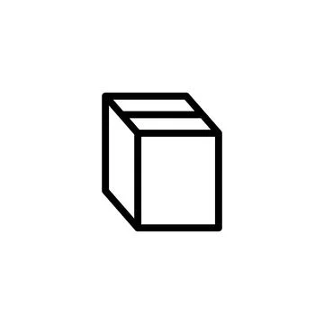 Box icon vector illustration. box sign and symbol, parcel, package Stock Illustration