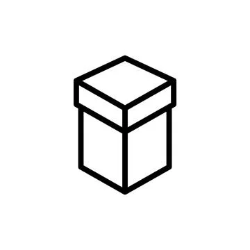 Box icon vector illustration. box sign and symbol, parcel, package Stock Illustration