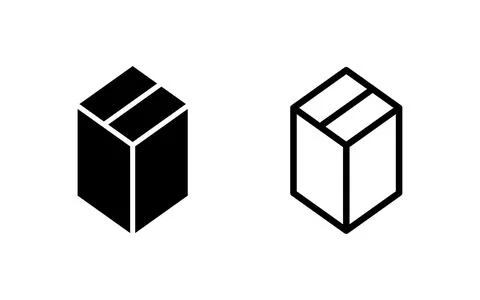 Box icon vector illustration. box sign and symbol, parcel, package Stock Illustration