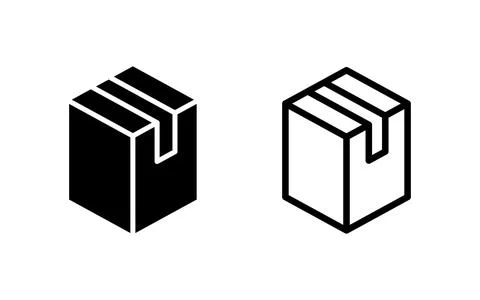 Box icon vector illustration. box sign and symbol, parcel, package Illustrazione stock