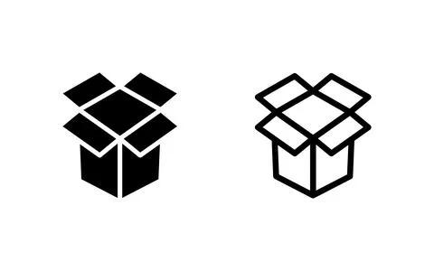 Box icon vector illustration. box sign and symbol, parcel, package Stock Illustration