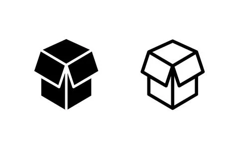 Box icon vector illustration. box sign and symbol, parcel, package Stock Illustration