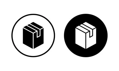 Box icon vector illustration. box sign and symbol, parcel, package Stock Illustration