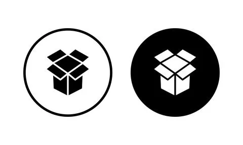 Box icon vector illustration. box sign and symbol, parcel, package Stock Illustration