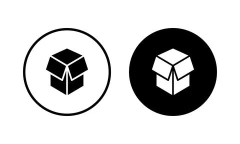 Box icon vector illustration. box sign and symbol, parcel, package Stock Illustration